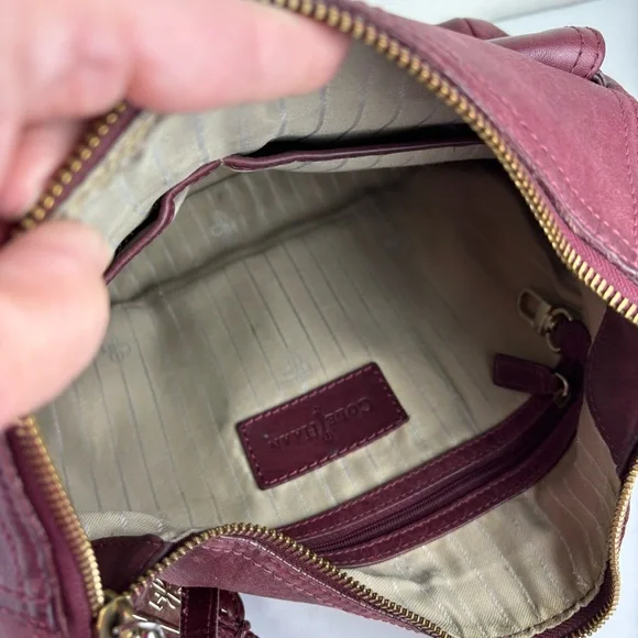 Vintage Cole Haan Avery satchel shoulder bag in oxblood leather. - Picture 7 of 16